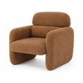 Poltrona in Tessuto Sintetico Marrone 80x85x70 cm