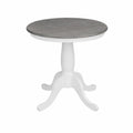 Tavolo rotondo in legno di pino e faggio 75 cm x 90 cm