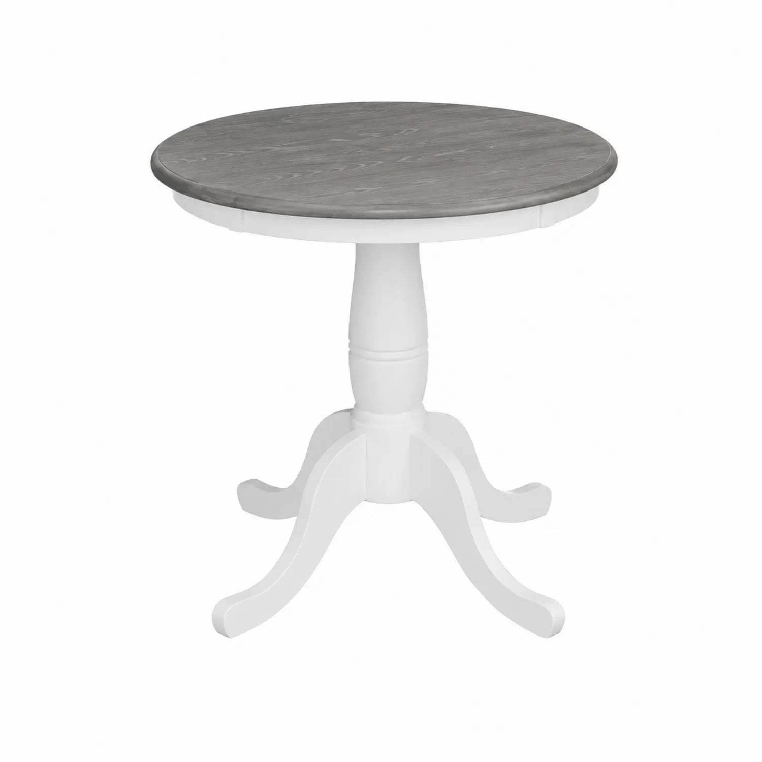 Tavolo rotondo in legno di pino e faggio 75 cm x 90 cm