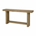 Tavolo Consolle Rettangolare in Legno di Rovere 120x30x80 cm