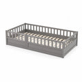 Letto per bambini in legno grigio 200x90 cm