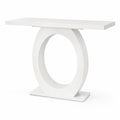Consolle Rettangolare in Legno Bianco 120x40x80 cm