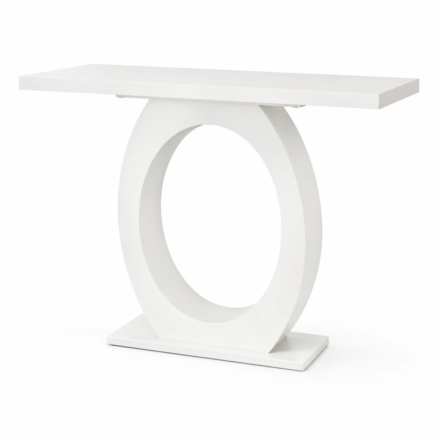 Consolle Rettangolare in Legno Bianco 120x40x80 cm