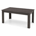 Tavolo rettangolare in legno composito antracite 180x90x75 cm