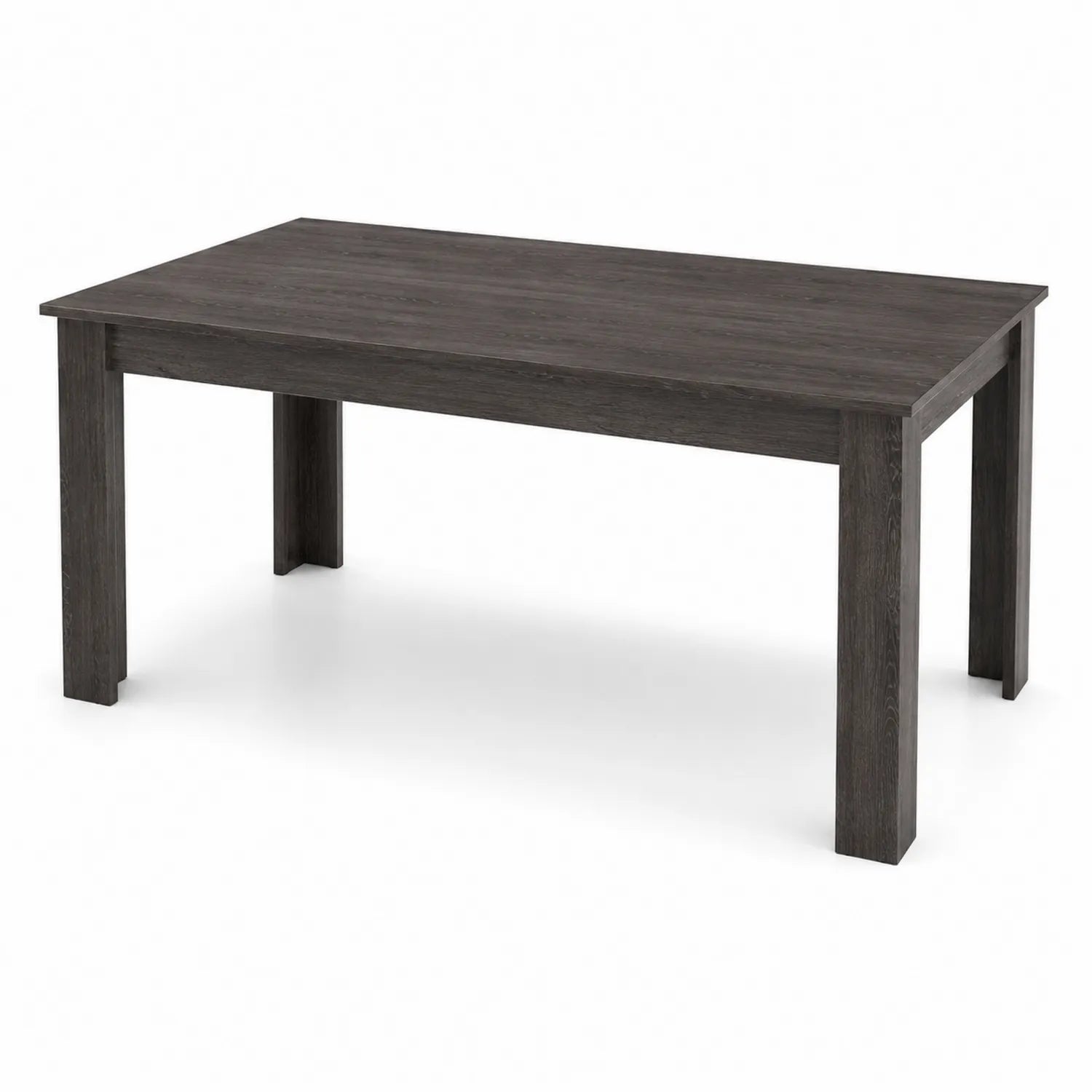Tavolo rettangolare in legno composito antracite 180x90x75 cm
