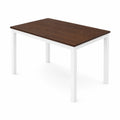 Tavolo da pranzo rettangolare in legno e metallo 120x80 cm