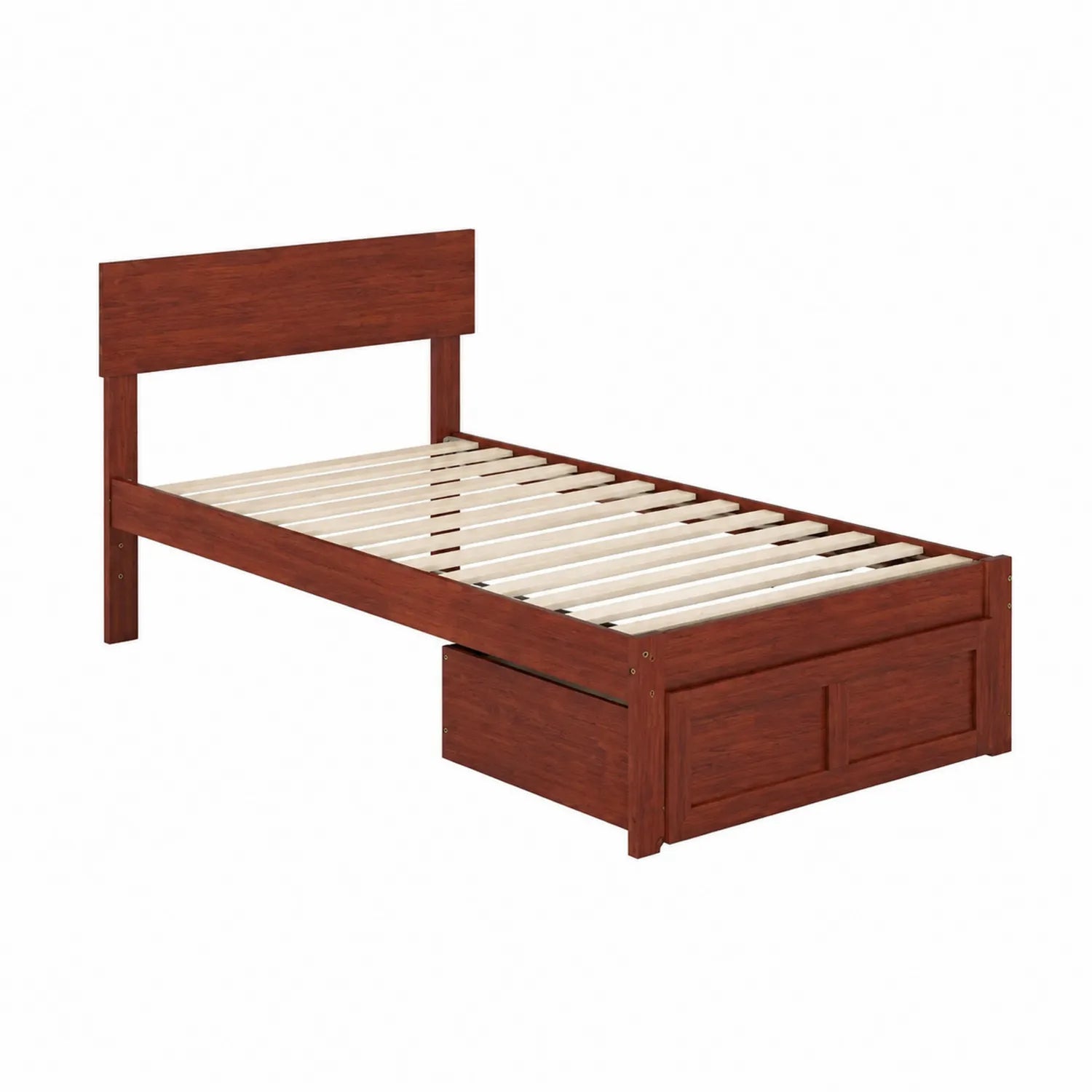 Letto singolo in legno massello con cassetto 200x90 cm